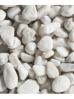 Galet Marbre Blanc Pur 20 Kg